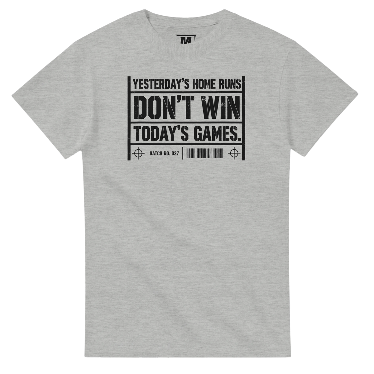 Yesterday Homeruns baseball t-shirt by Moonshot Tees, view 2