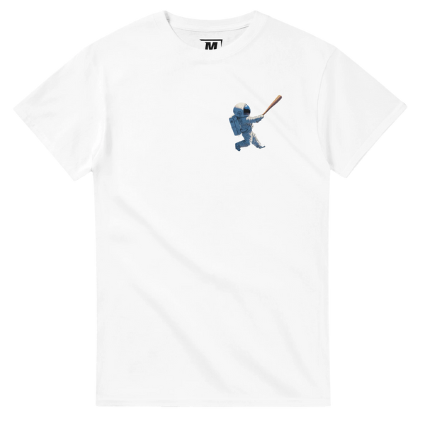 Astro Hitter baseball t-shirt by Moonshot Tees