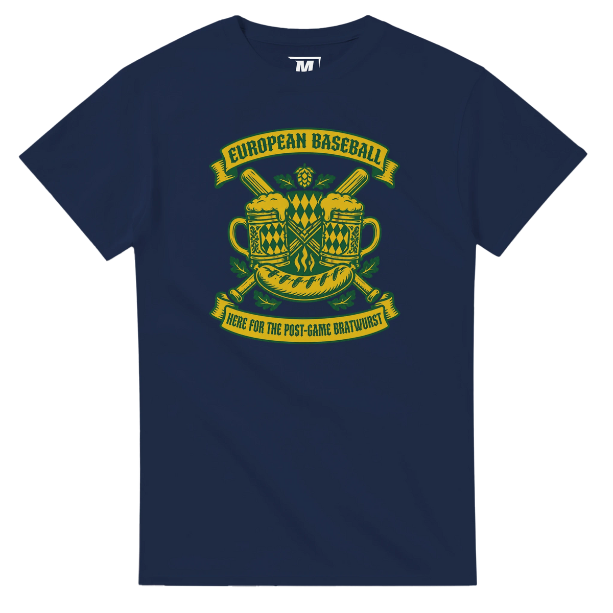 European Baseball t-shirt by Moonshot Tees, view 4