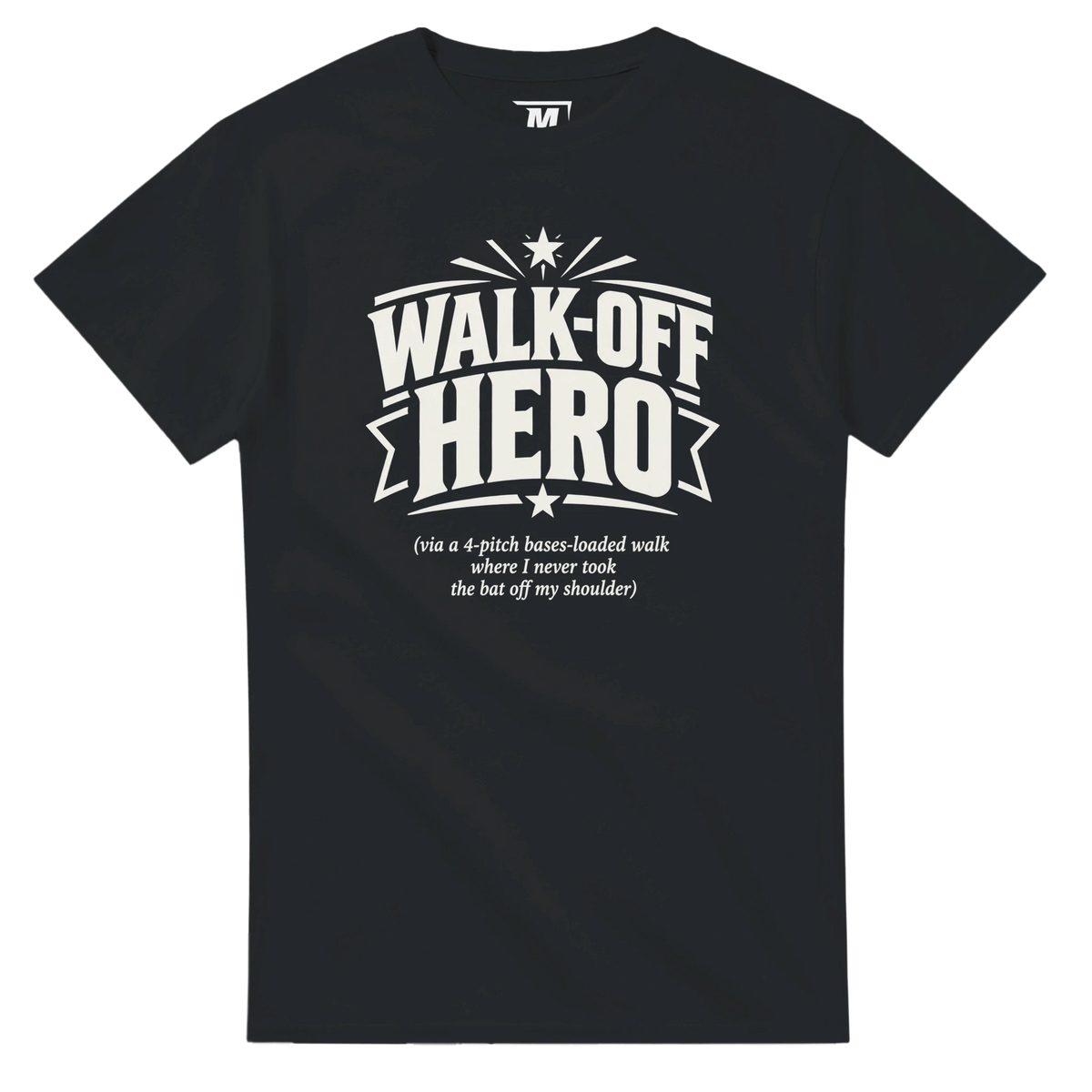 Walk-Off Hero baseball t-shirt by Moonshot Tees