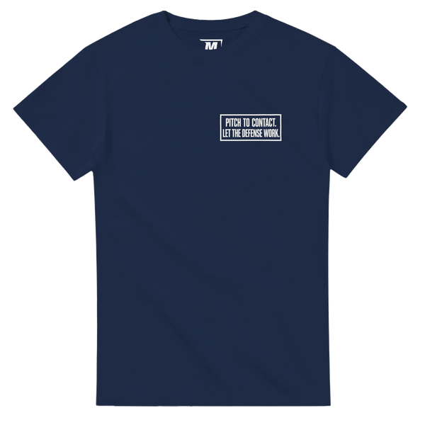 Pitch to Contact baseball t-shirt by Moonshot Tees