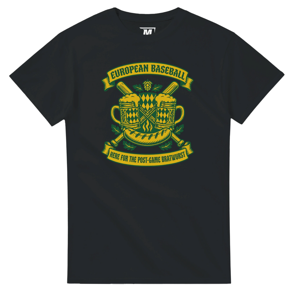 European Baseball t-shirt by Moonshot Tees, view 5