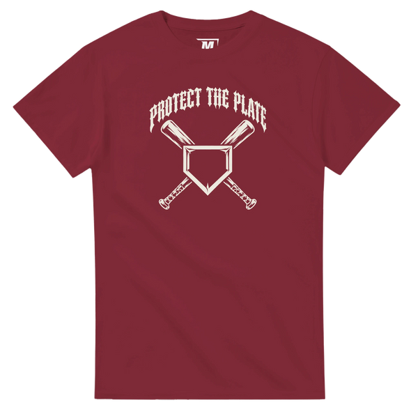 Protect the Plate baseball t-shirt by Moonshot Tees