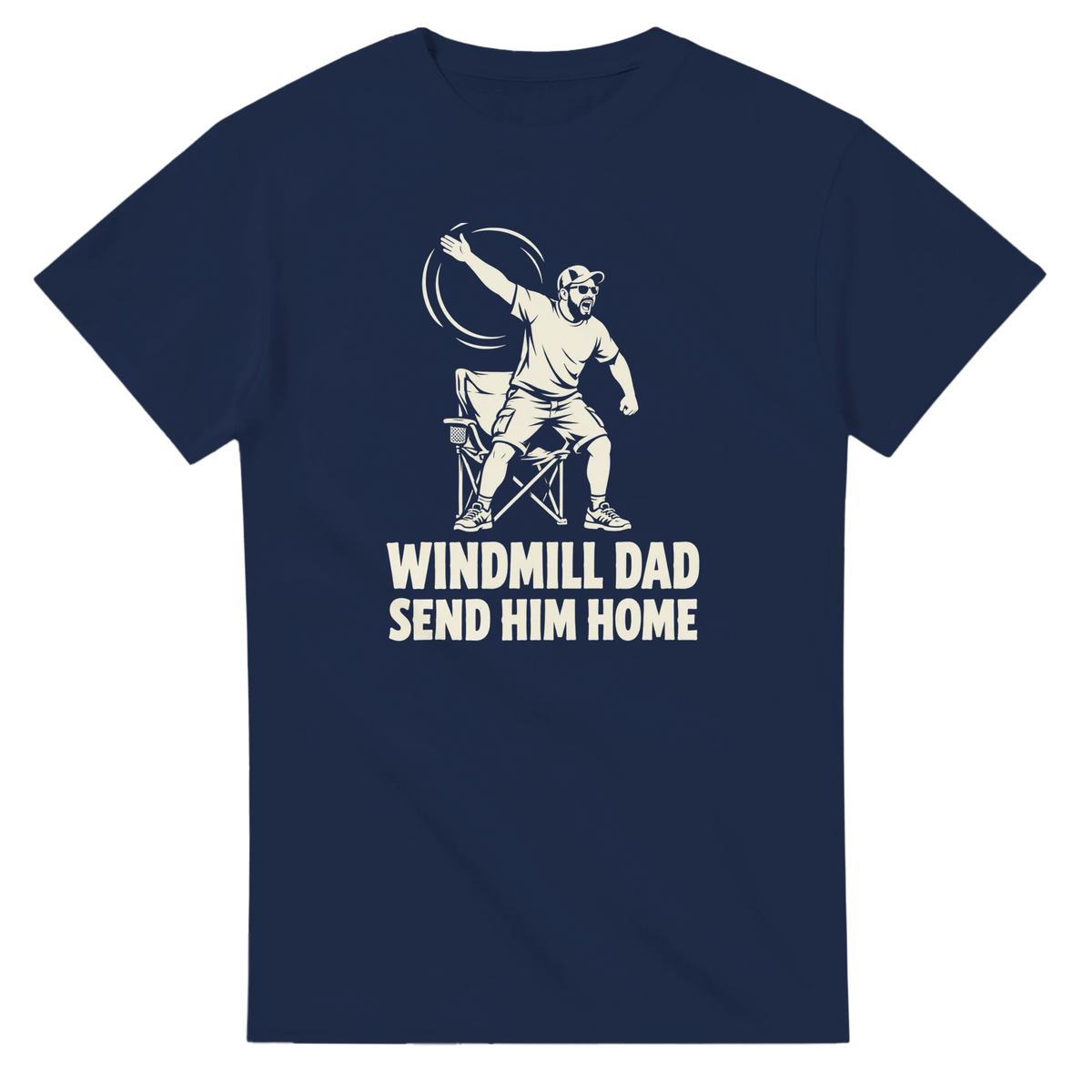 Windmill Dad baseball t-shirt by Moonshot Tees