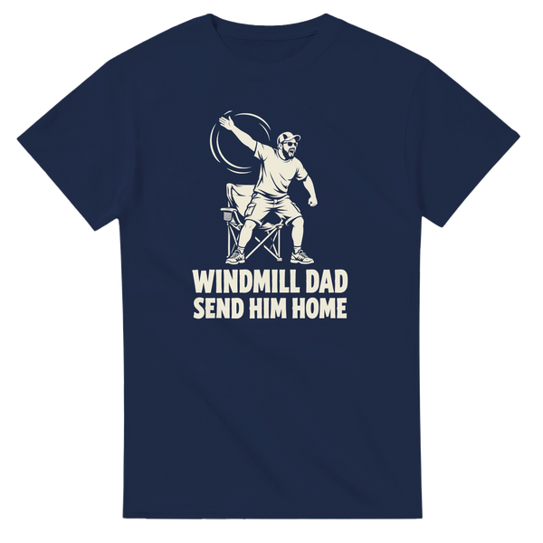 Windmill Dad baseball t-shirt by Moonshot Tees