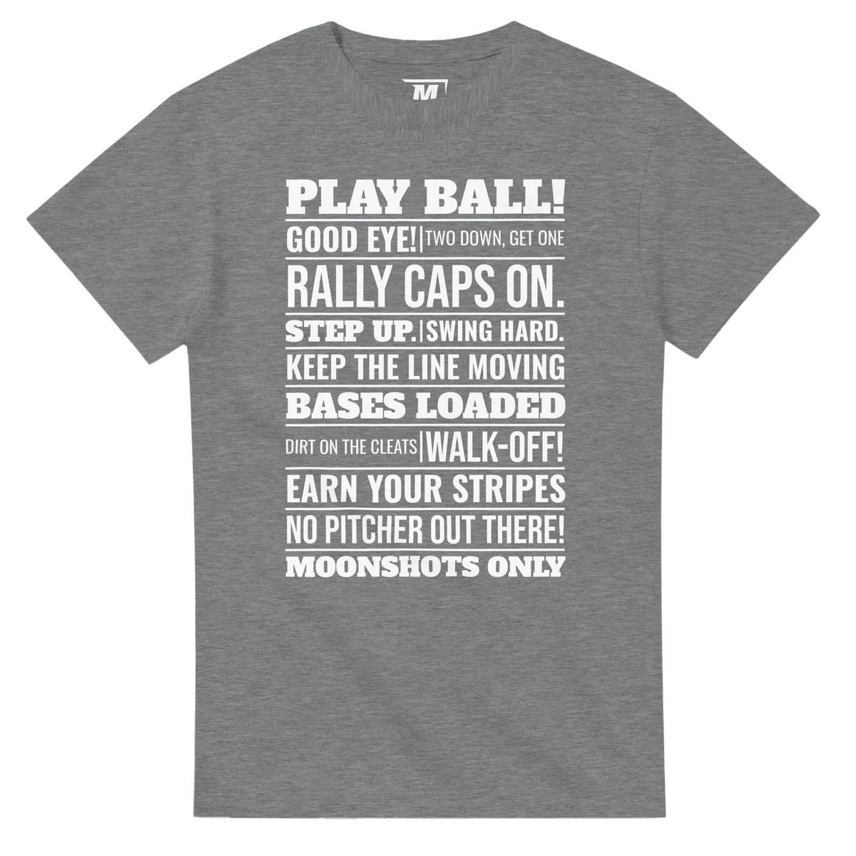 Baseball sayings t-shirt by Moonshot Tees, view 4