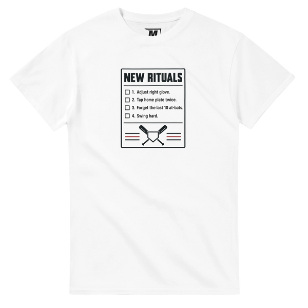 New Rituals baseball t-shirt by Moonshot Tees