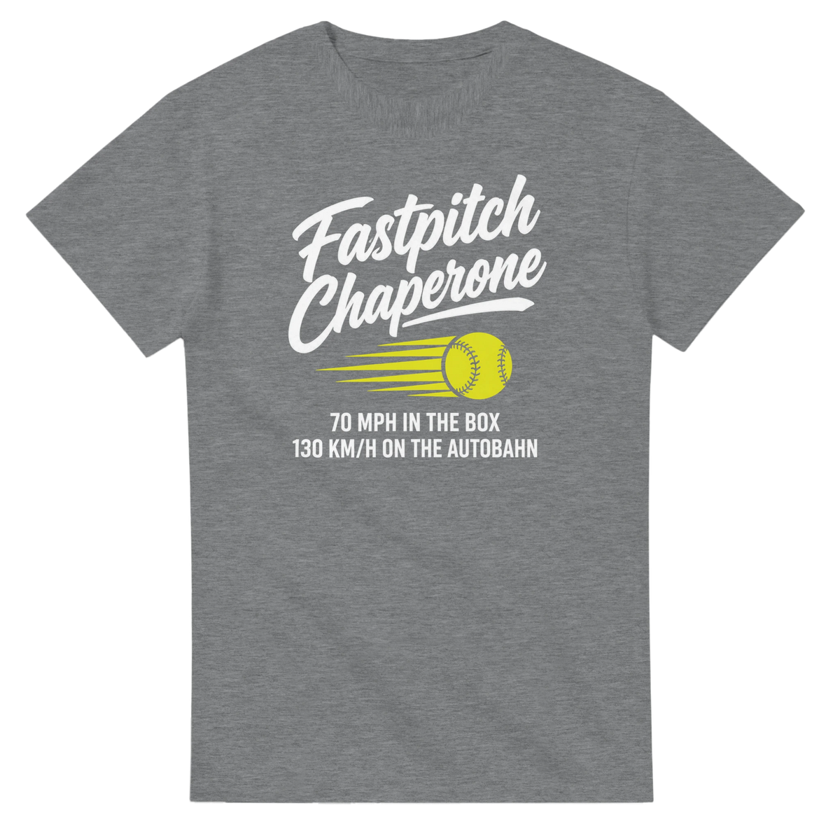 Fastpitch Chaperone softball t-shirt by Moonshot Tees, view 3