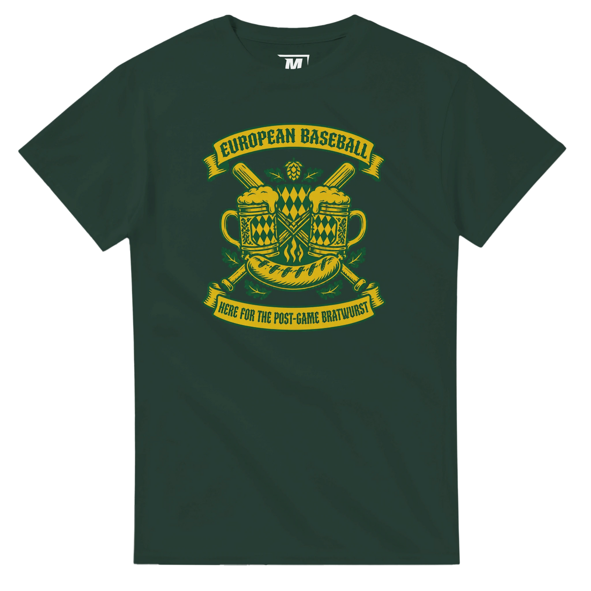 European Baseball t-shirt by Moonshot Tees, view 6
