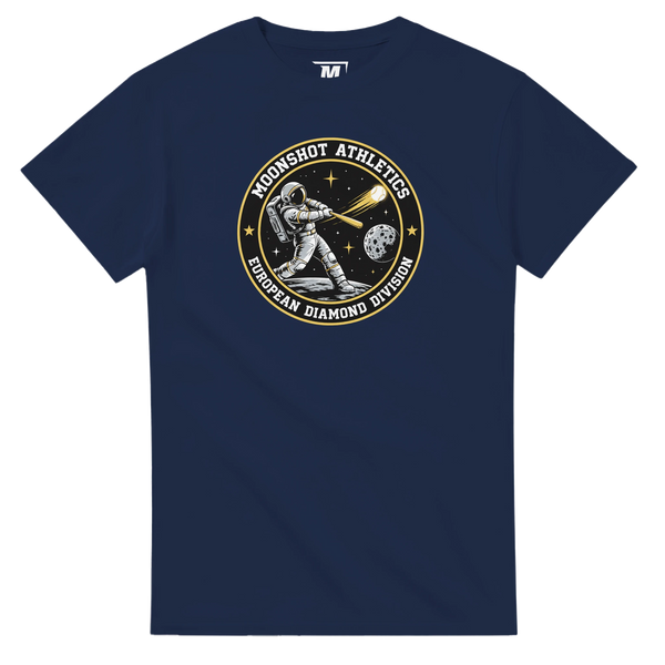 Moonshot Athletics baseball t-shirt by Moonshot Tees