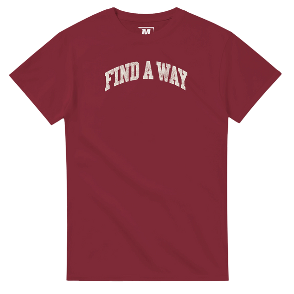 Find a Way baseball t-shirt by Moonshot Tees