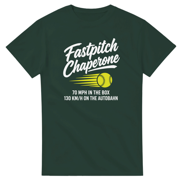Fastpitch Chaperone softball t-shirt by Moonshot Tees