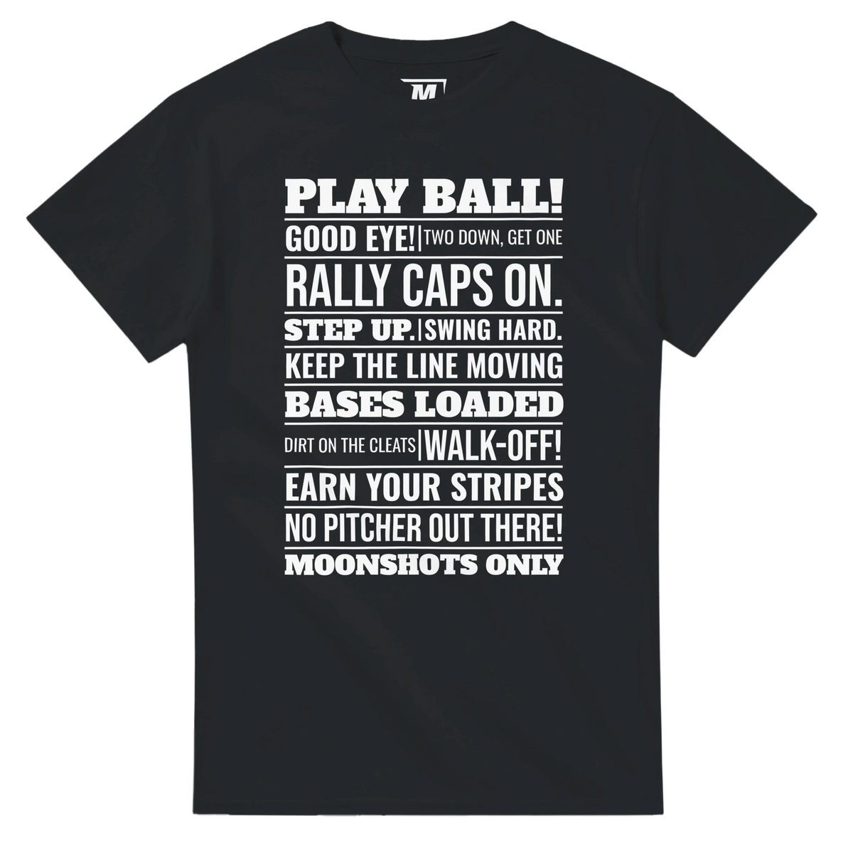 Baseball sayings t-shirt by Moonshot Tees, view 5