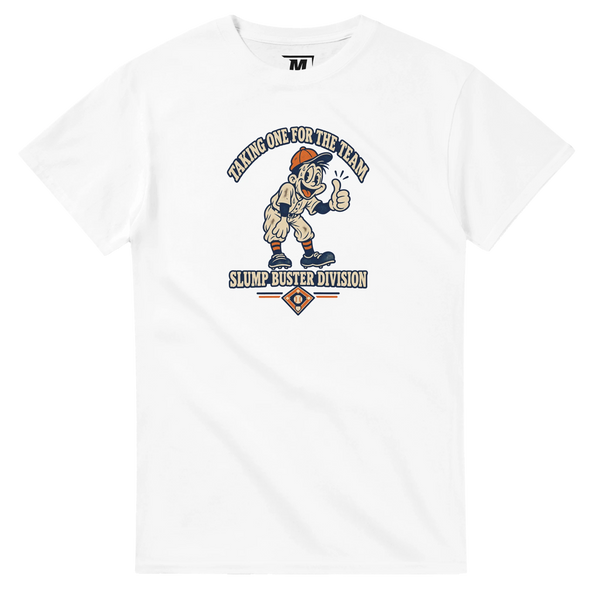 Taking one for the Team baseball t-shirt by Moonshot Tees